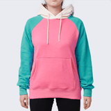 Pink Turquoise Cream Hoodie