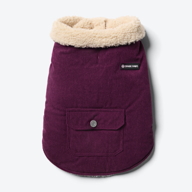 Corduroy Insulated Jacket - Purple