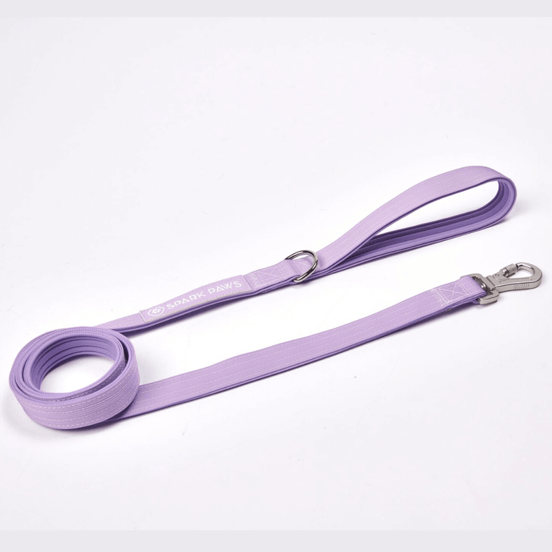 Leash and Poop Bag Holder Set - Lilac