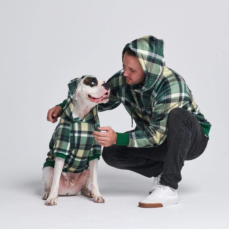 Green Plaid Hoodie