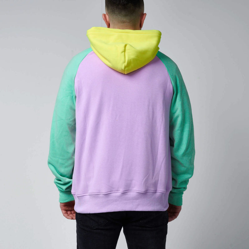 Purple Turquoise Yellow Hoodie