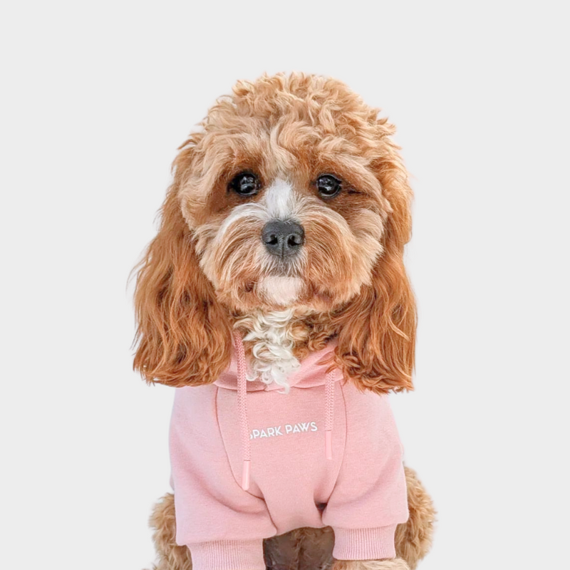 Essential Dog Hoodie Dusty Pink SPARK PAWS